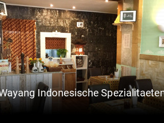 Wayang Indonesische Spezialitaeten tisch reservieren