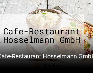 Cafe-Restaurant Hosselmann GmbH tisch reservieren