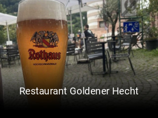 Restaurant Goldener Hecht tisch buchen