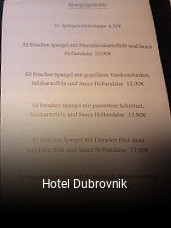 Jetzt bei Hotel Dubrovnik einen Tisch reservieren