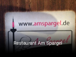 Restaurant Am Spargel reservieren