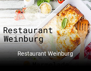Restaurant Weinburg tisch buchen