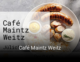 Café Maintz Weitz tisch buchen