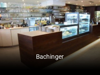 Bachinger tisch reservieren