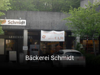 Bäckerei Schmidt tisch reservieren