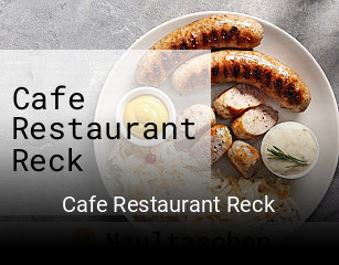 Cafe Restaurant Reck online reservieren