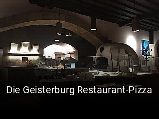 Die Geisterburg Restaurant-Pizza tisch reservieren