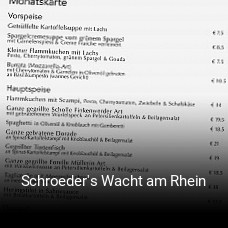 Schroeder's Wacht am Rhein tisch buchen
