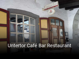 Jetzt bei Untertor Café Bar Restaurant einen Tisch reservieren