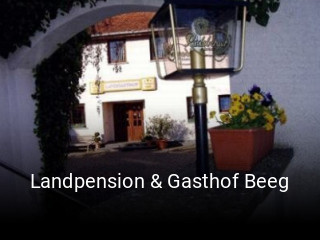 Landpension & Gasthof Beeg tisch buchen