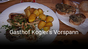 Gasthof Kogler's Vorspann online reservieren