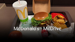 Jetzt bei McDonald's - McDrive einen Tisch reservieren