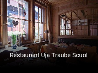 Restaurant Uja Traube Scuol tisch reservieren
