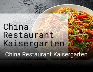 China Restaurant Kaisergarten tisch reservieren