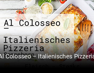 Al Colosseo – Italienisches Pizzeria online reservieren