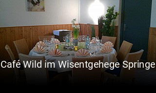 Café Wild im Wisentgehege Springe online reservieren