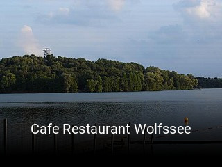 Jetzt bei Cafe Restaurant Wolfssee einen Tisch reservieren