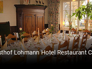 Gasthof Lohmann Hotel Restaurant Café tisch buchen