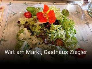 Jetzt bei Wirt am Markt, Gasthaus Ziegler einen Tisch reservieren