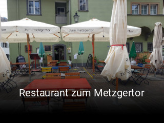 Restaurant zum Metzgertor online reservieren