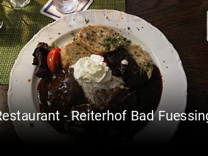 Jetzt bei Restaurant - Reiterhof Bad Fuessing einen Tisch reservieren