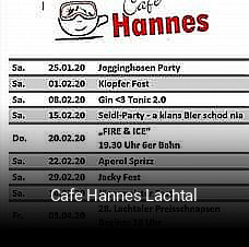 Cafe Hannes Lachtal tisch reservieren