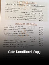 Cafe Konditorei Vogg tisch buchen