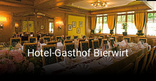 Hotel-Gasthof Bierwirt tisch buchen