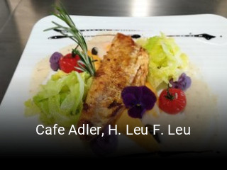 Cafe Adler, H. Leu F. Leu online reservieren