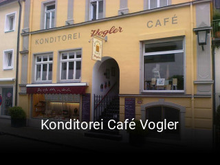 Konditorei Café Vogler tisch buchen