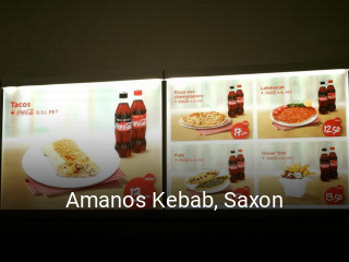 Jetzt bei Amanos Kebab, Saxon einen Tisch reservieren