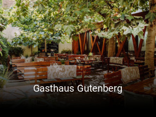 Gasthaus Gutenberg tisch buchen