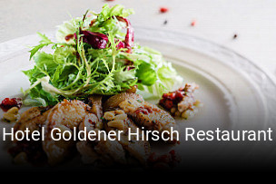 Hotel Goldener Hirsch Restaurant tisch reservieren
