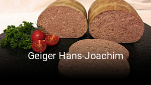 Geiger Hans-Joachim tisch reservieren