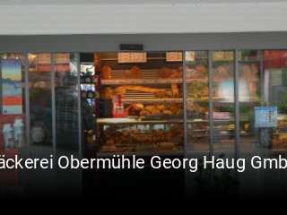 Bäckerei Obermühle Georg Haug GmbH tisch buchen