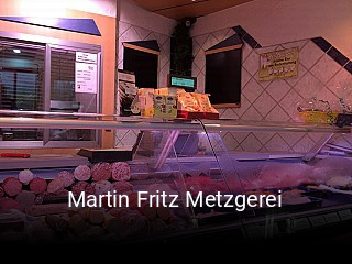 Martin Fritz Metzgerei tisch buchen