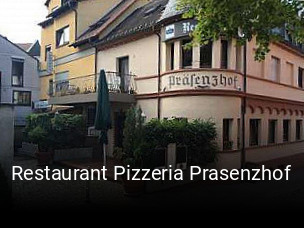 Restaurant Pizzeria Prasenzhof tisch reservieren