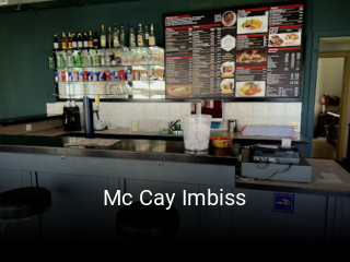 Jetzt bei Mc Cay Imbiss einen Tisch reservieren