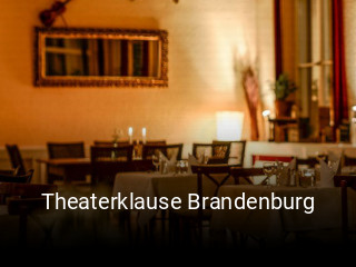 Jetzt bei Theaterklause Brandenburg einen Tisch reservieren