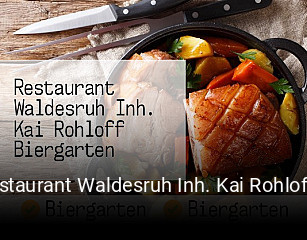Restaurant Waldesruh Inh. Kai Rohloff Biergarten reservieren