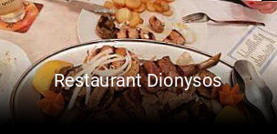 Restaurant Dionysos tisch buchen