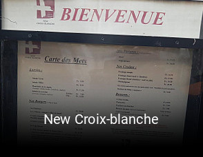New Croix-blanche tisch reservieren