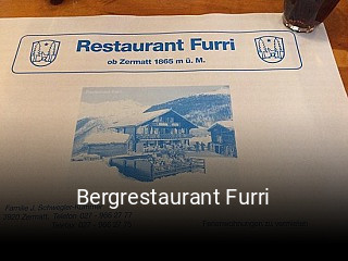 Jetzt bei Bergrestaurant Furri einen Tisch reservieren