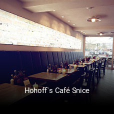 Hohoff`s Café Snice tisch reservieren