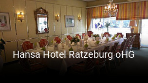 Hansa Hotel Ratzeburg oHG reservieren