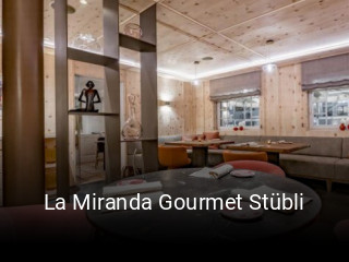 La Miranda Gourmet Stübli tisch buchen