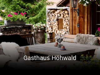 Gasthaus Höhwald tisch buchen