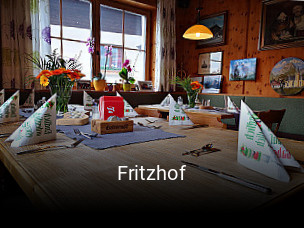 Jetzt bei Fritzhof einen Tisch reservieren
