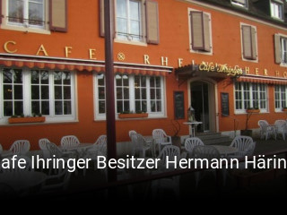 Cafe Ihringer Besitzer Hermann Häring reservieren
