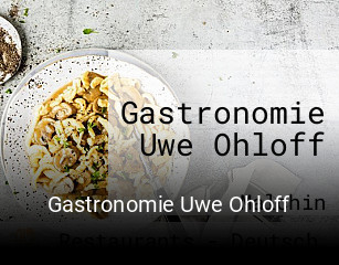 Gastronomie Uwe Ohloff tisch buchen